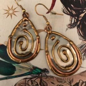 Pierced dangle Earrings , boho